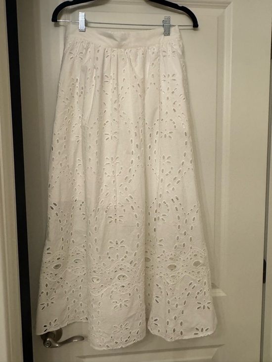 ba & sh Dresses & Skirts - ba&sh White Eyelet A-Line Maxi Skirt